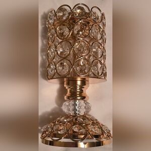Gold Frankincense Resin Burner Stand With Gem Embellishment